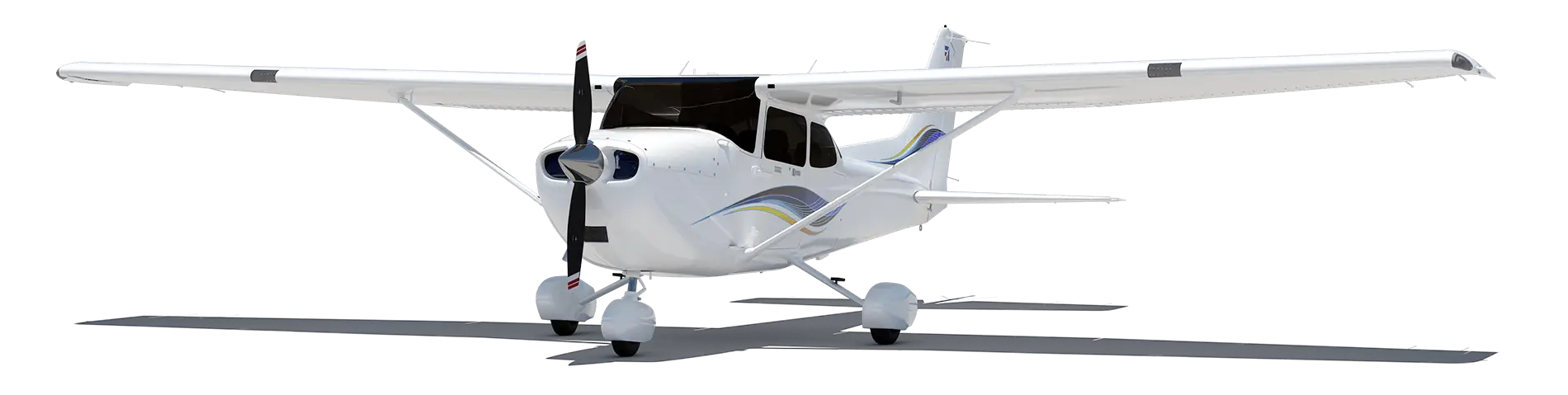 Cessna 172 Skyhawk model view at 7 degrees of rotation.png