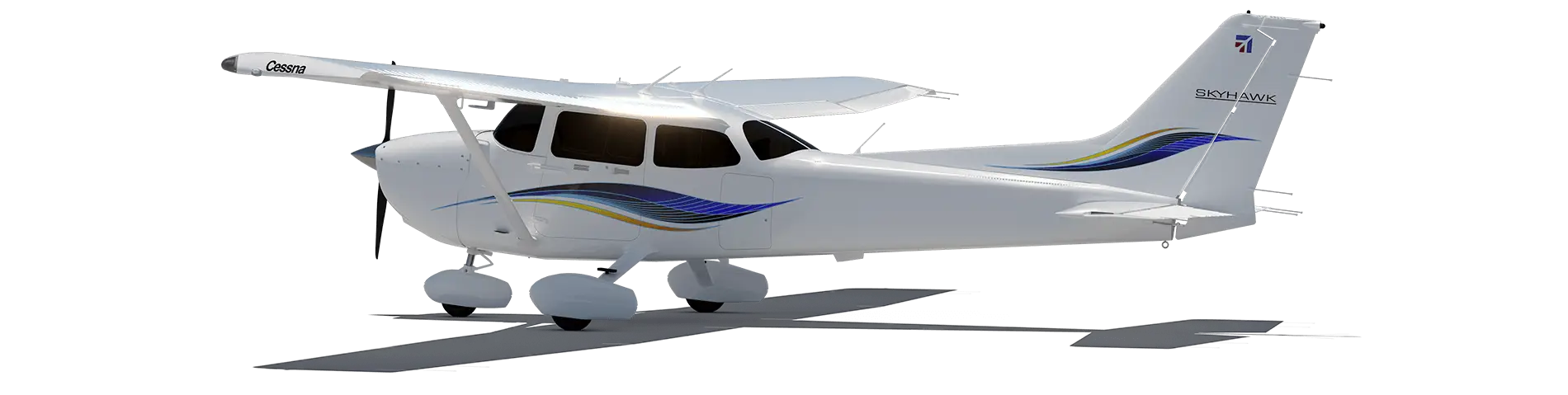 Cessna 172 Skyhawk model view at 37 degrees of rotation.png
