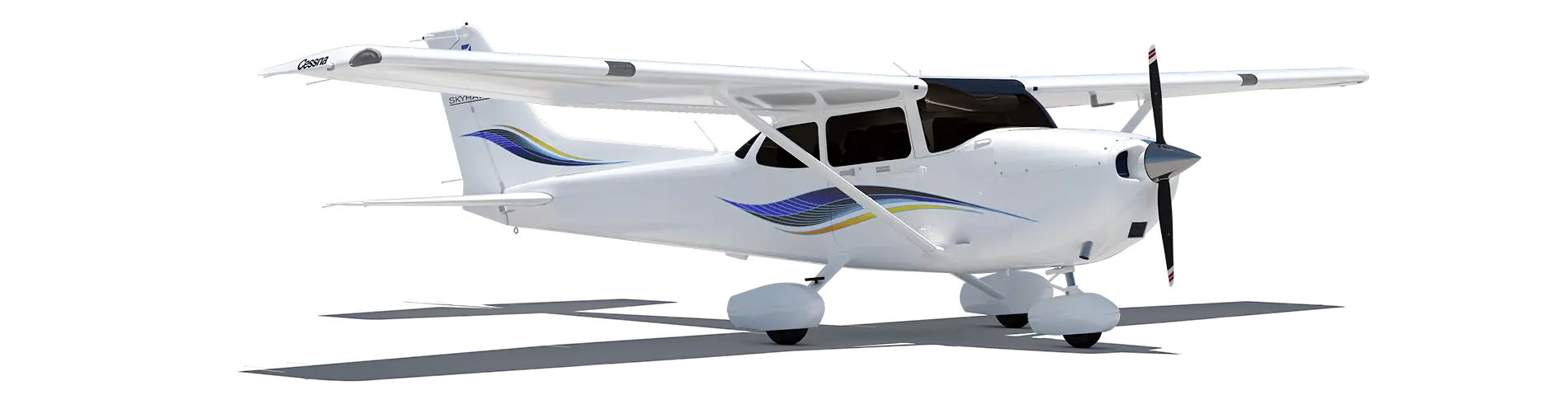 Cessna 172 Skyhawk model view at 105 degrees of rotation.png