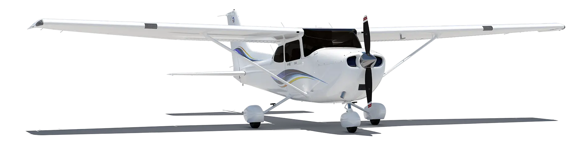 Cessna 172 Skyhawk model view at 113 degrees of rotation.png
