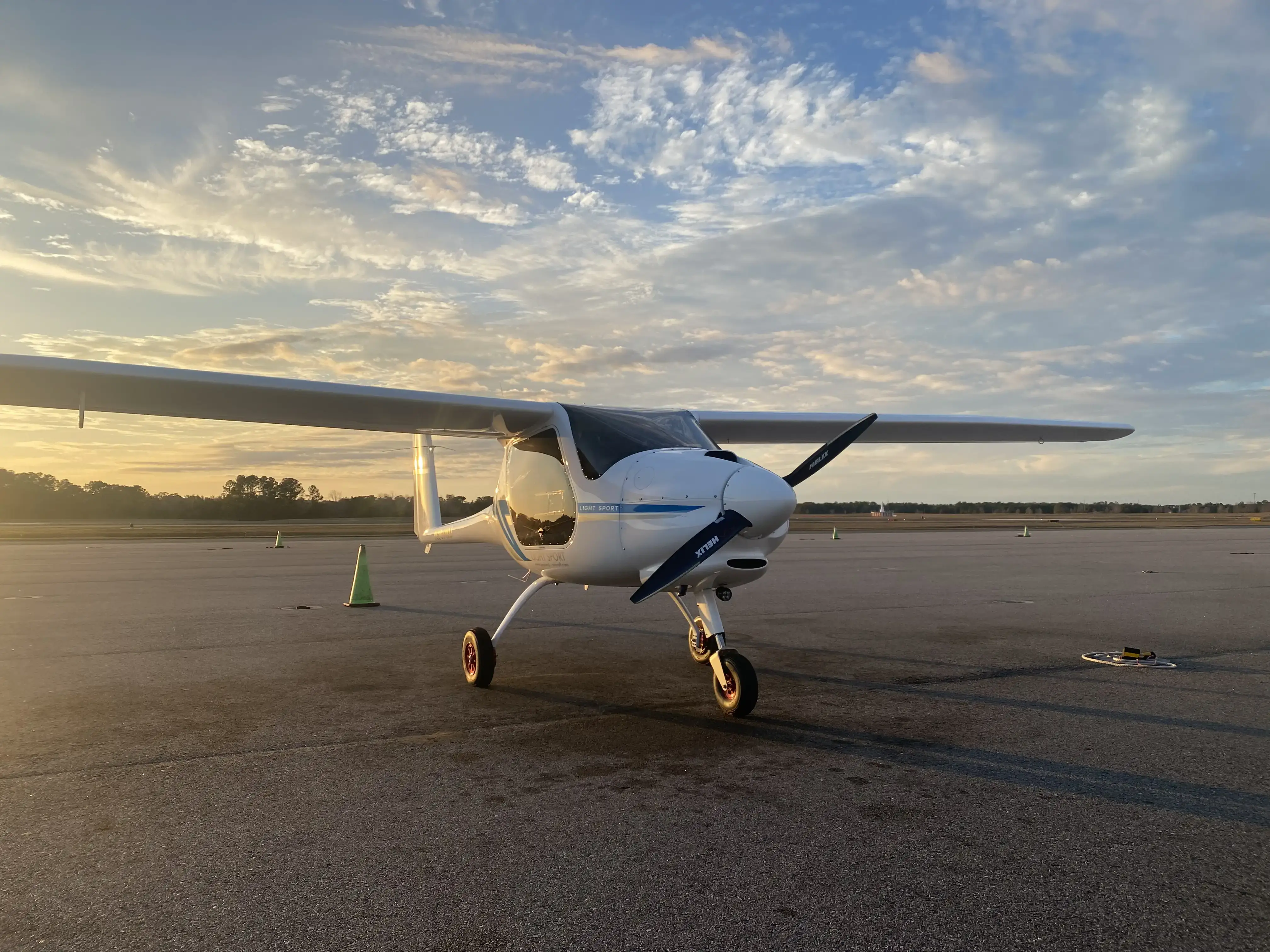 Pipistrel Alpha Trainer on the runway
