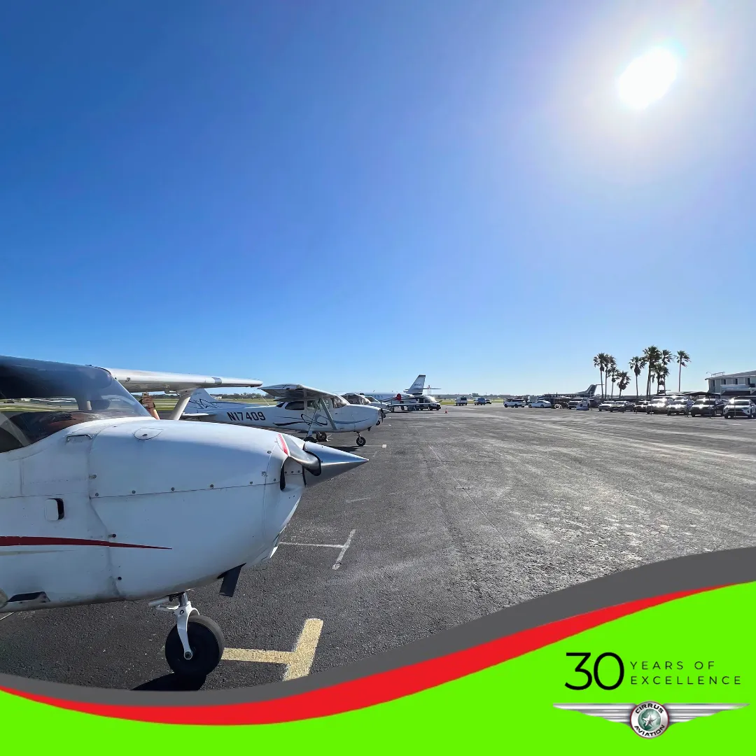Cirrus Aviation's aircraft fleet on the runway