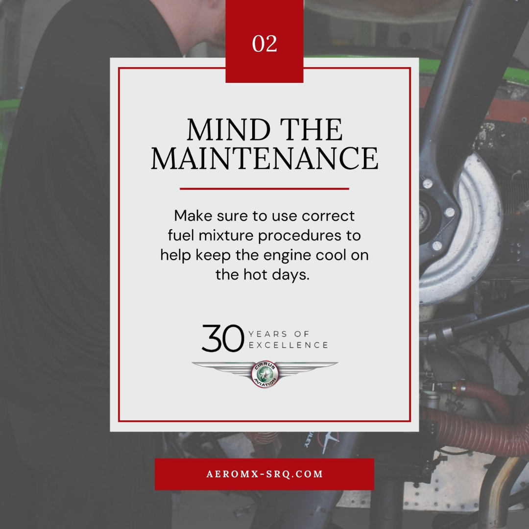 Mind the maintenance message card with an engine in the background