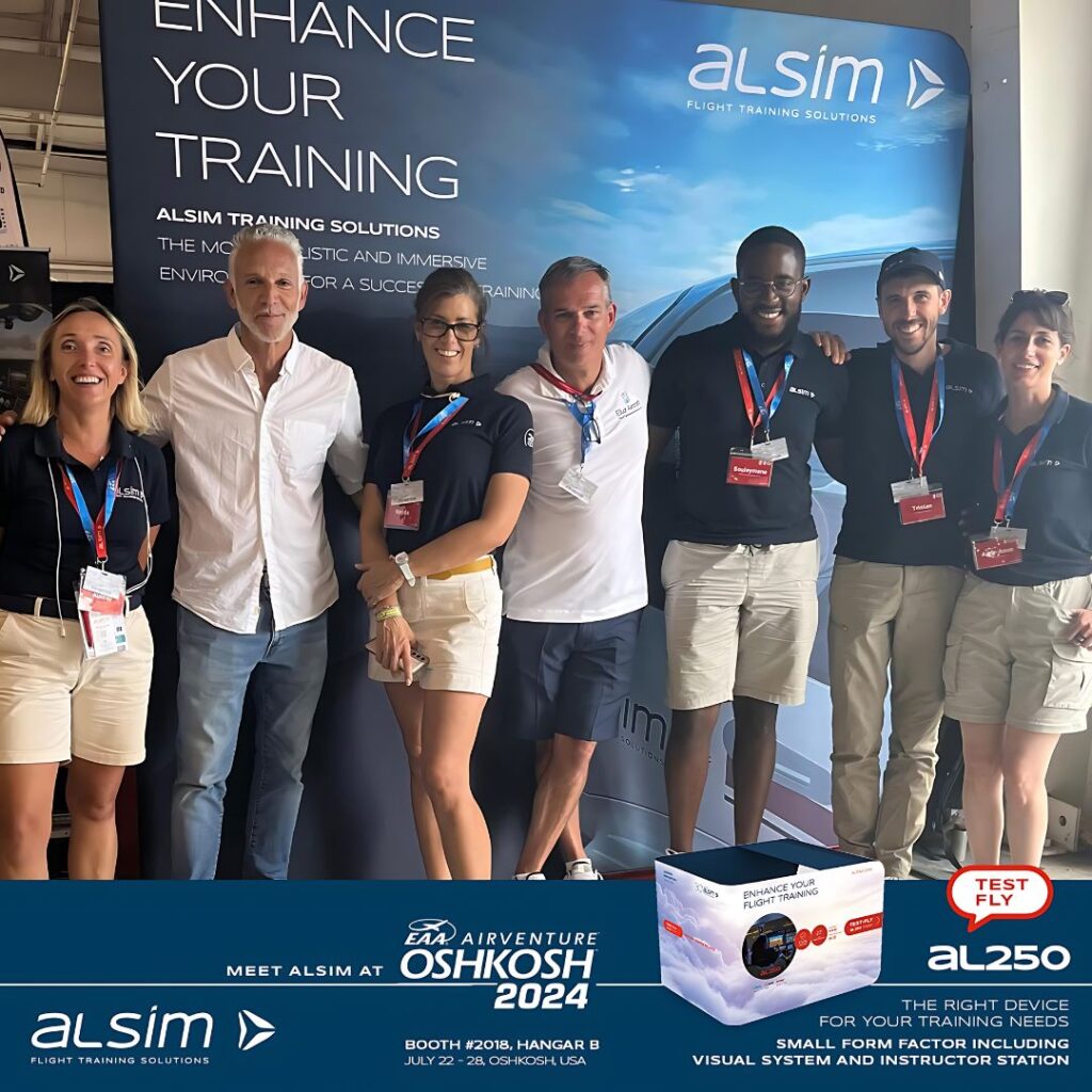 Promotional image of Cirrus Aviation's team with EAA AirVenture OshKosh 2024 information